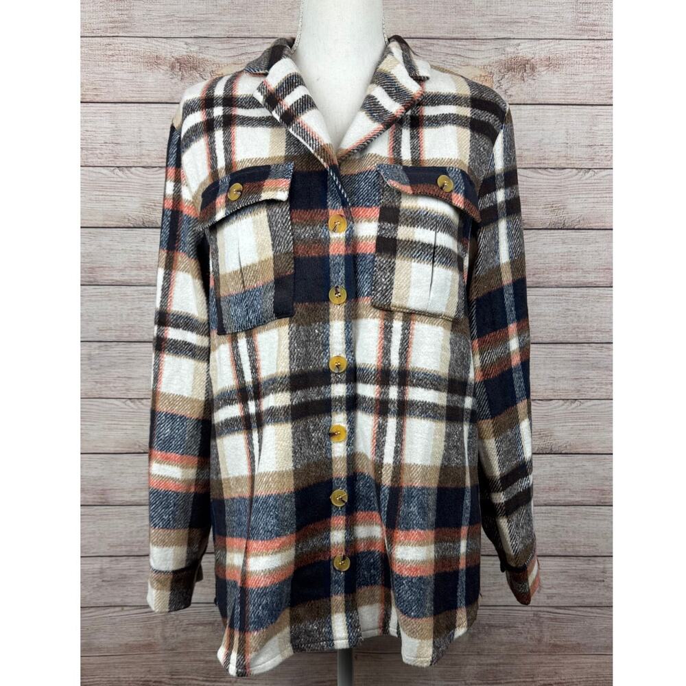 Plaid Flannel Fall Button Up size Small